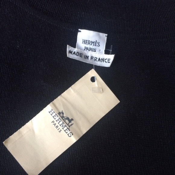 HERMES Clothing Silk Cashmere Dress Made in France - Picture 5 of 8